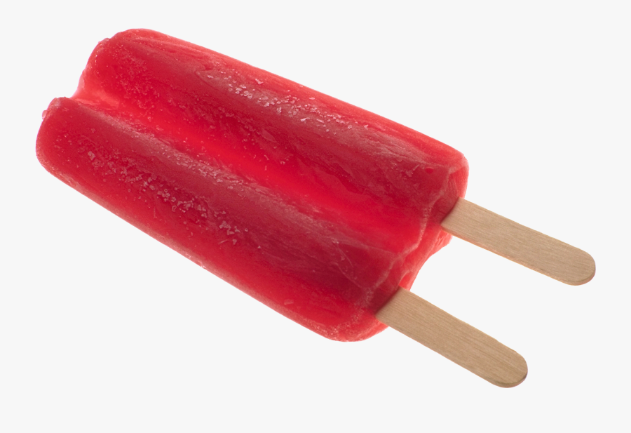Two Sticks Red Ice Lolly Png Image - Ice Cream 2 Sticks, Transparent Clipart