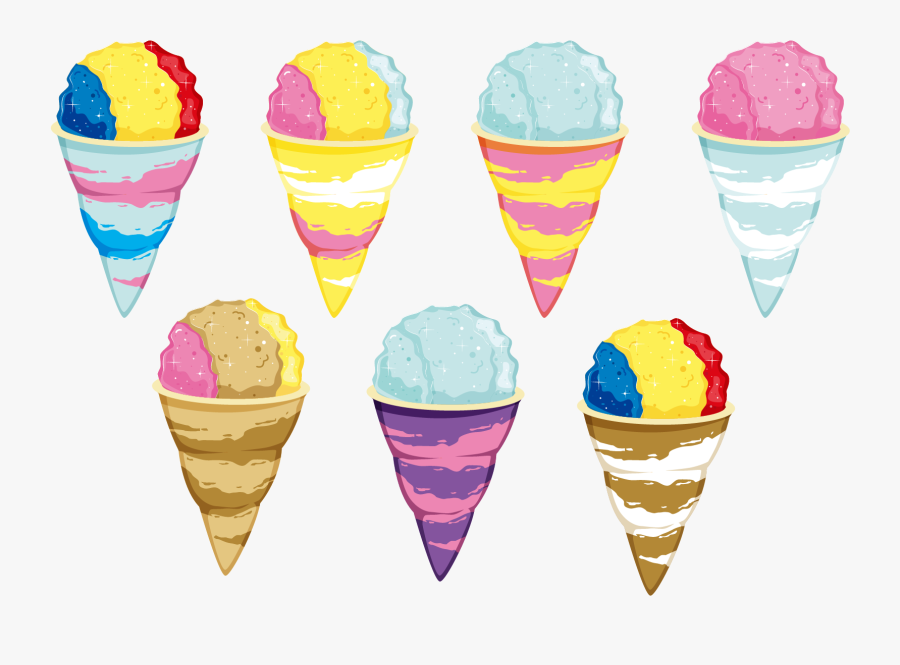 Snow Cone Vector Png , Transparent Cartoons - Snow Cone Vector, Transparent Clipart