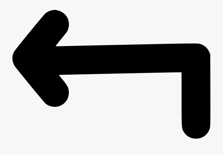 Turn Left Arrow Svg Png Icon Free Download - Sign, Transparent Clipart