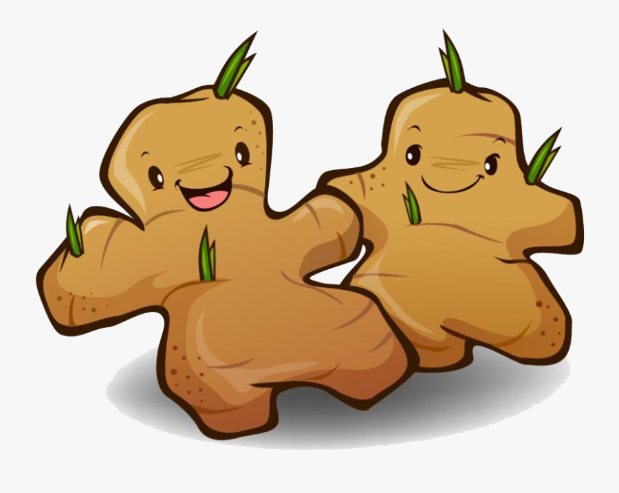 Ginger Cartoon Vegetable Motion, Transparent Clipart