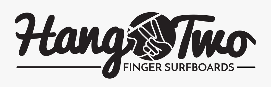Hang Two Logo Finger Surfboards - Graphic Design, Transparent Clipart