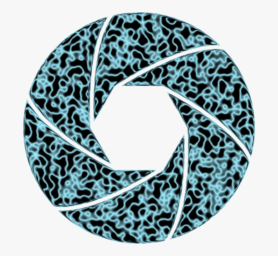 Circle,aqua,camera Lens - Obturador Eletrônico, Transparent Clipart