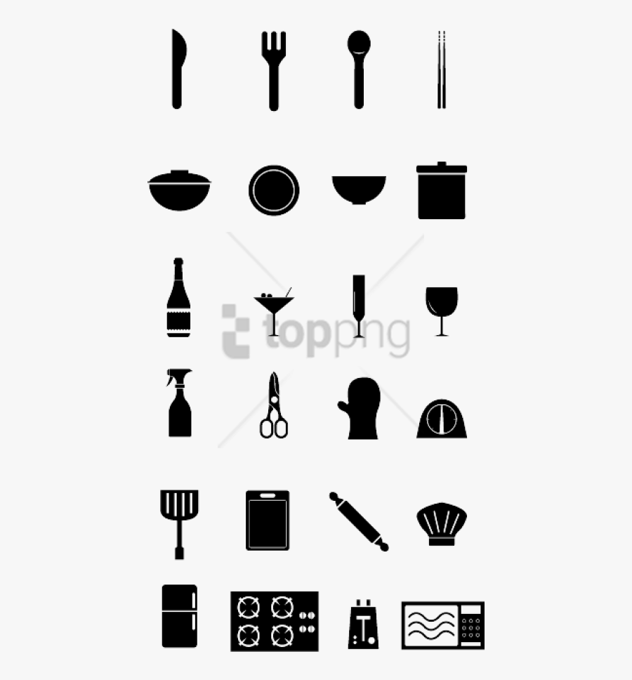 Kitchen Supplies Icon Png, Transparent Clipart