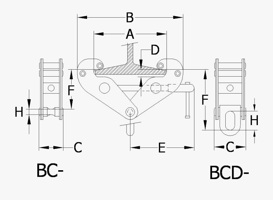 Beam Clamps - Clamp De Izaje, Transparent Clipart