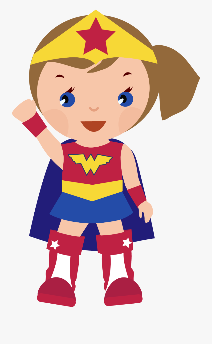 Cliparthot Of Boys Heroes And - Superhero Girl Clipart, Transparent Clipart