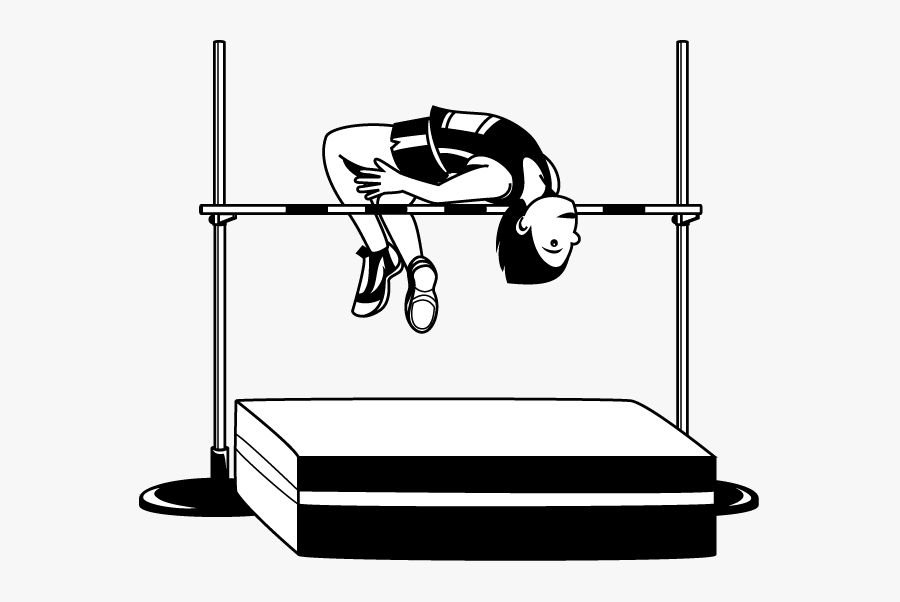 High Jump Track Field - High Jump Clip Art, Transparent Clipart