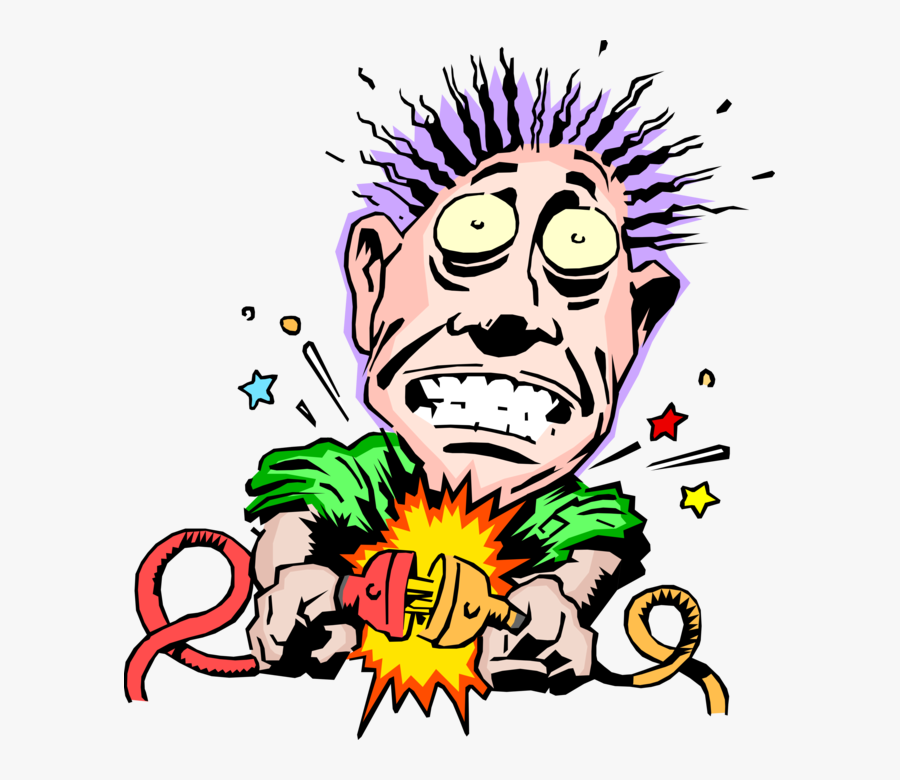 Vector Illustration Of Technician Electrician Gets - الامن والسلامة من الكهرباء, Transparent Clipart