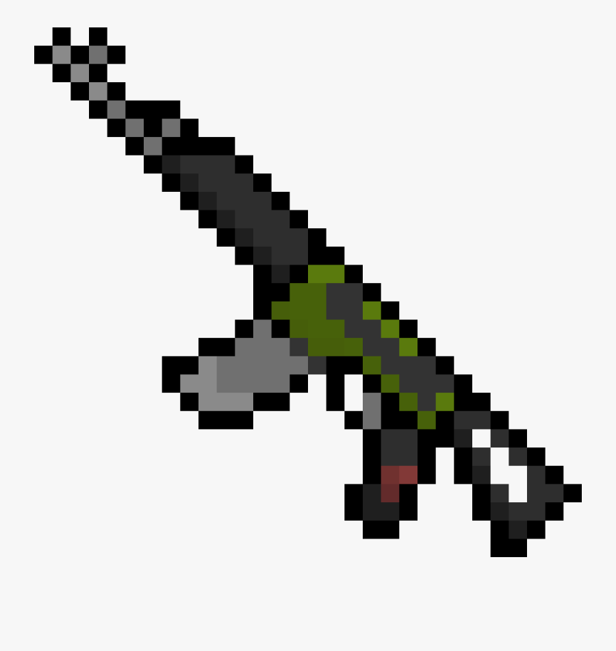 Pixel Art Auto Clipart Png Download Ak 47 De Minecraft Free