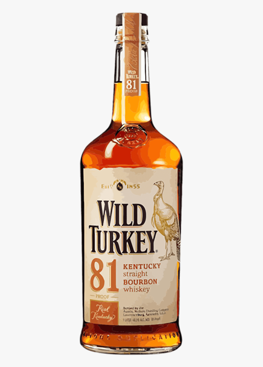 Wild Turkey 81 Proof, Transparent Clipart