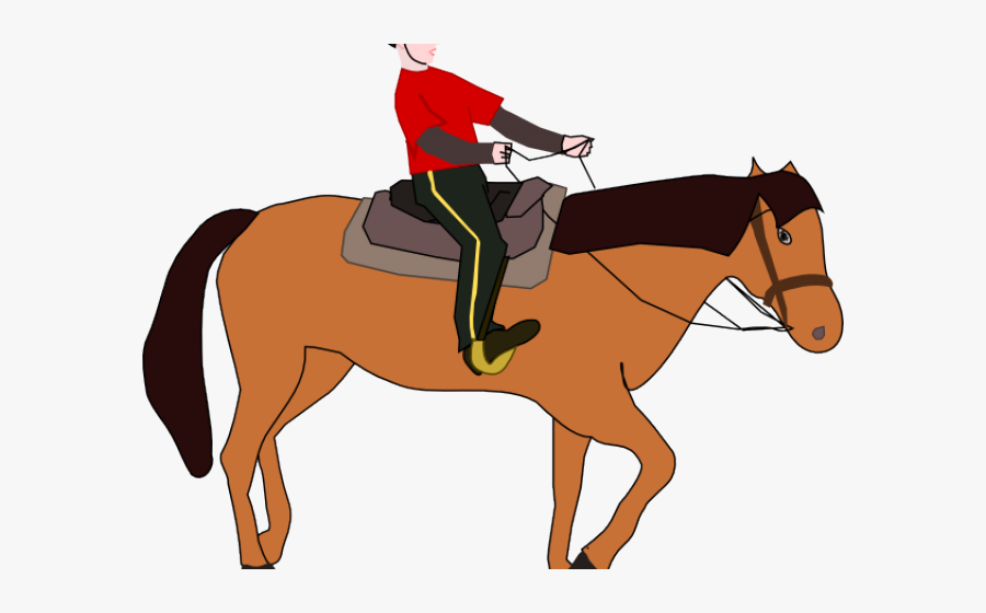 Ride A Horse Cartoon Png, Transparent Clipart