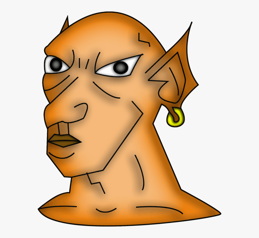 Art,headgear,yellow - Goblin Mixed With An Elf, Transparent Clipart