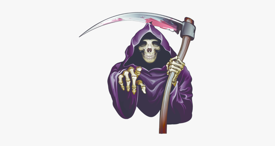 #reaper #sickle #purper - Grim Reaper Coming For You, Transparent Clipart