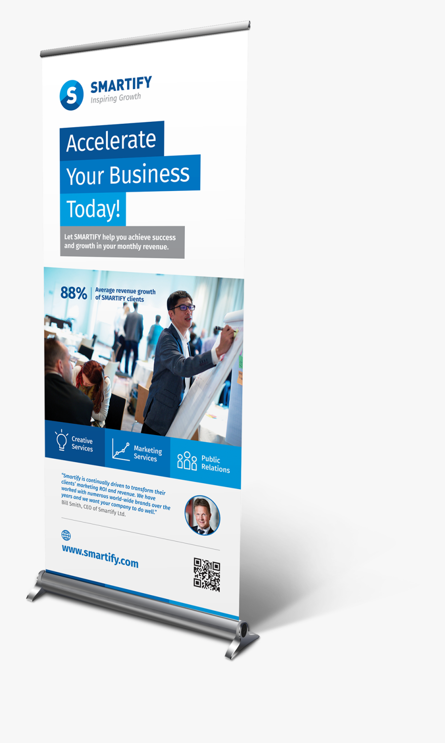 Clip Art Corporate Business Roll Banners - Banner, Transparent Clipart