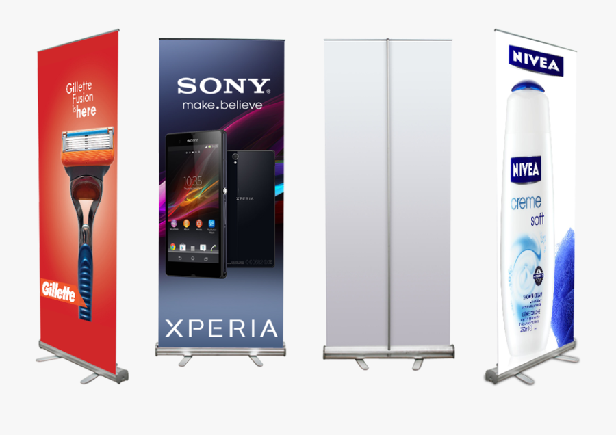 Clip Art Display Banners Hr Printing - Roll Up Banner Standee, Transparent Clipart