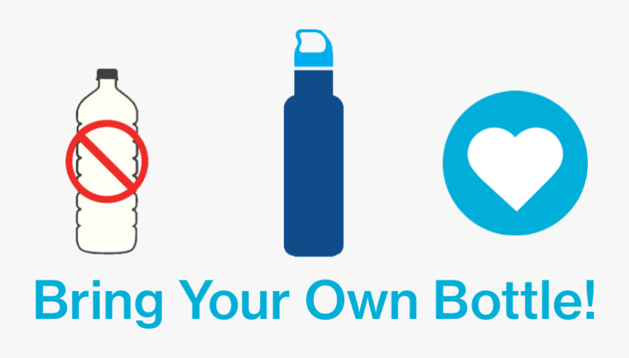 Bring Your Own Water Bottle, Transparent Clipart