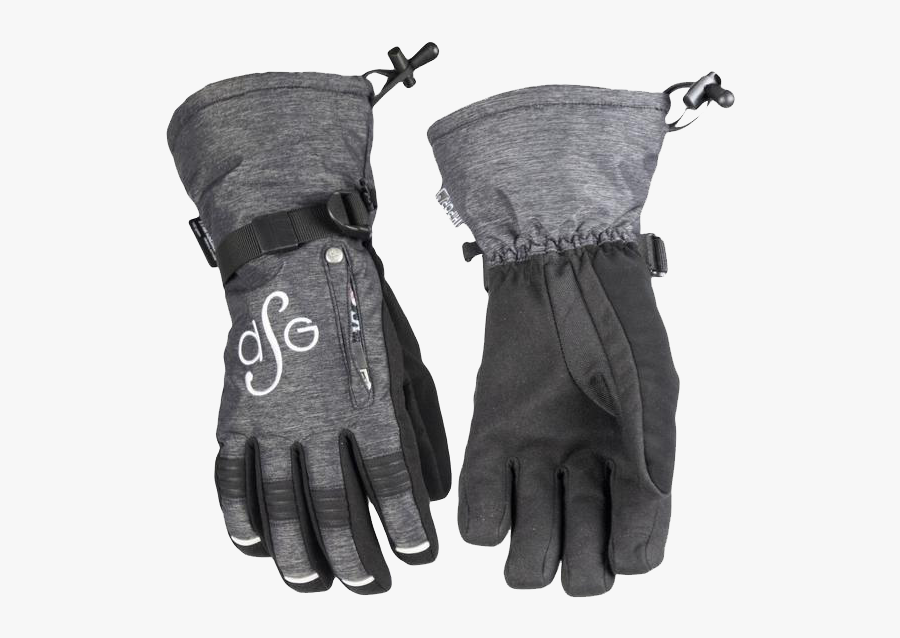 Transparent Winter Gloves Clipart - Leather, Transparent Clipart