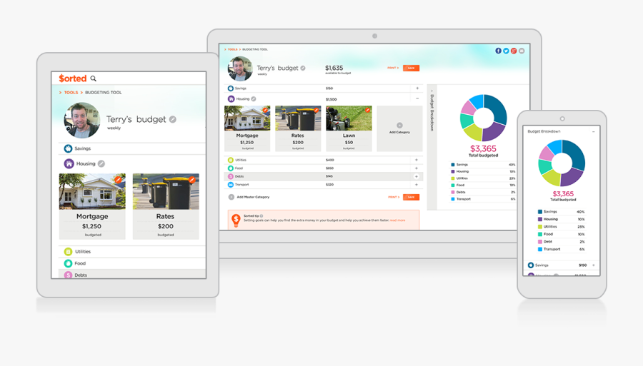 Sorted Budget Tool, Transparent Clipart