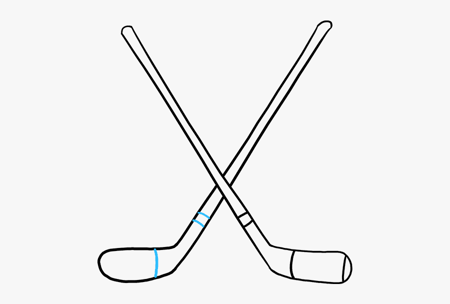 How To Draw Hockey Sticks - Draw A Hockey Stick, Transparent Clipart