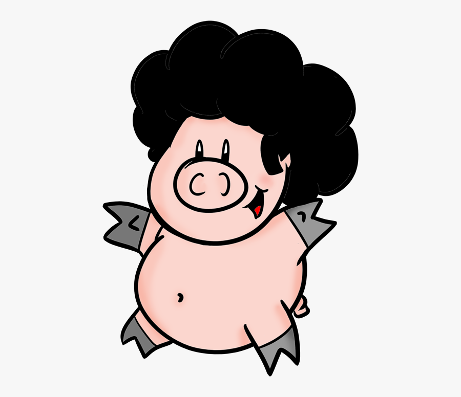 Peppa Pig With An Afro Clipart , Png Download - Pig With An Afro, Transparent Clipart