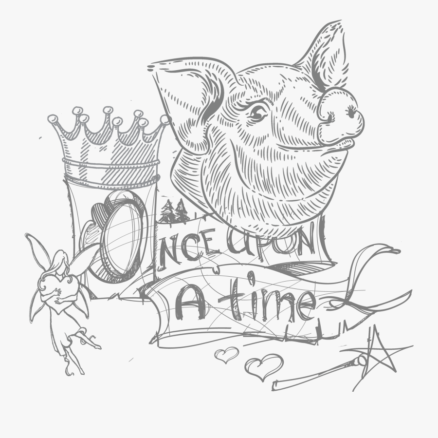 Fairytale Clipart Black And White, Transparent Clipart