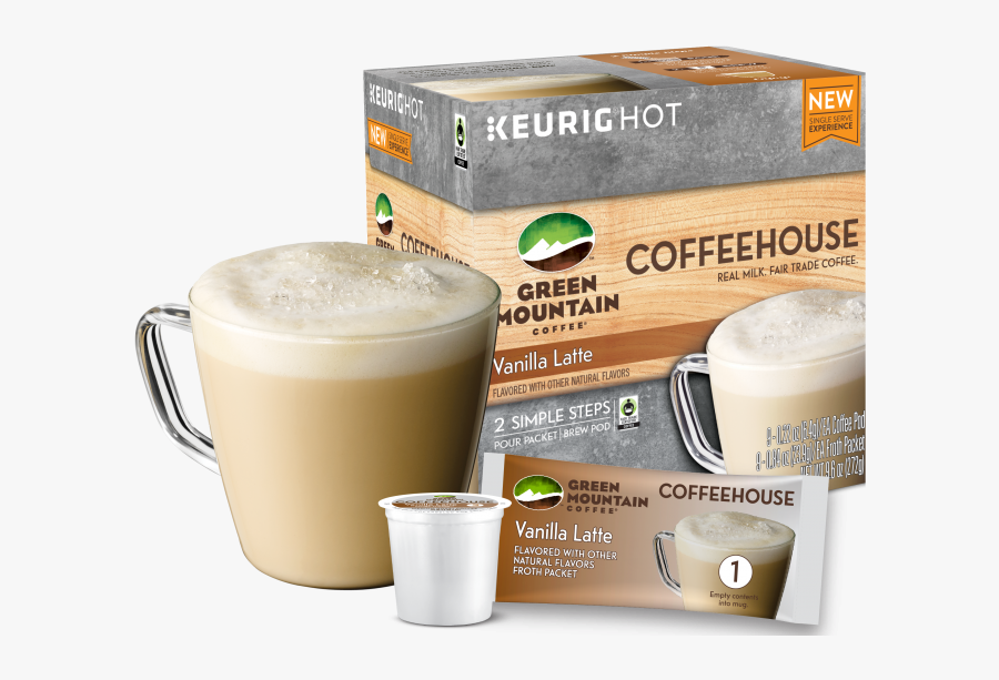 Green Mountain Coffee Coffeehouse Vanilla Latte - Green Mountain House Coffee, Transparent Clipart