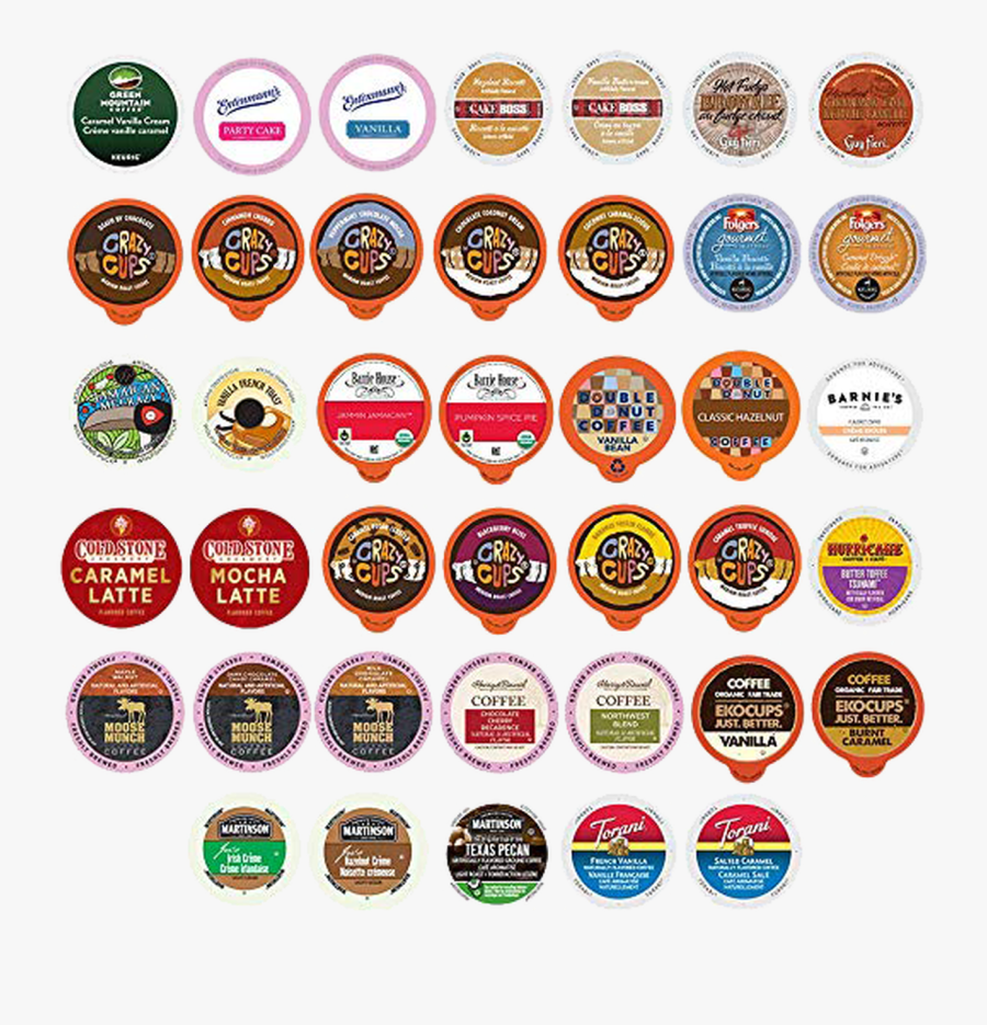 Flavored Coffee Variety Sampler Pack For Keurig K-cup - K Cup Flavors, Transparent Clipart