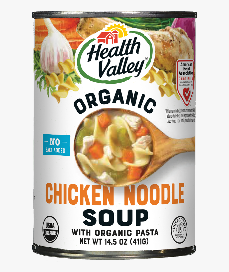 Health Valley Chicken Noodle Soup, Transparent Clipart