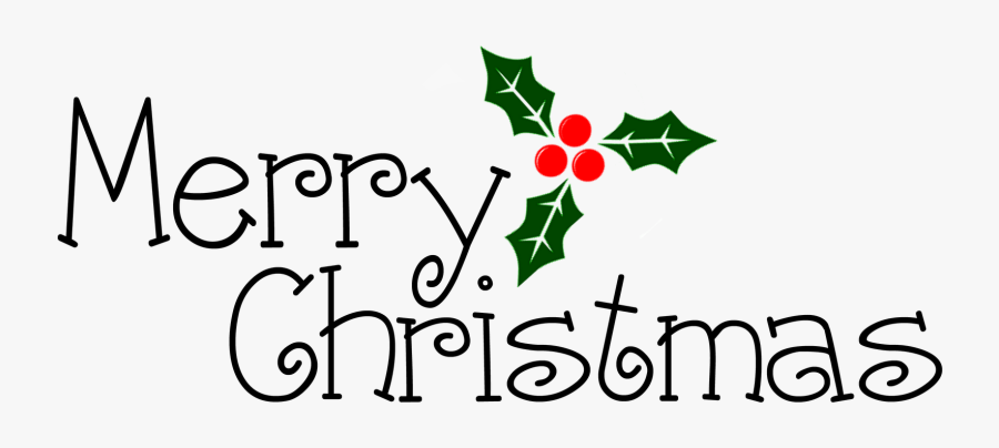 Stamp Clipart Merry Christmas - Calligraphy, Transparent Clipart