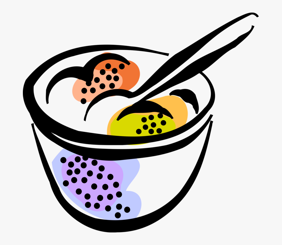 Vector Illustration Of Bowl Of Ice Cream Gelato Frozen - Ice Cream Float Clip Art, Transparent Clipart