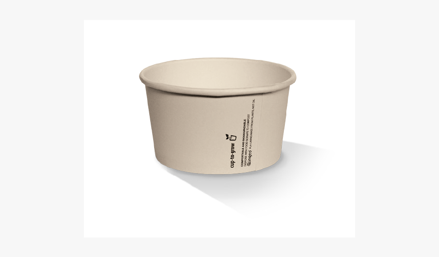 Clip Art Paper Ice Cream Cup With Lid - Cup, Transparent Clipart