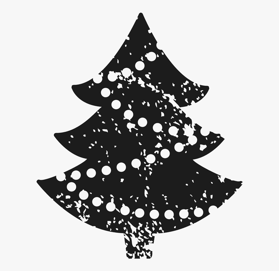 Transparent Christmas Tree Illustration Png - Rubber Stamp Christmas Tree, Transparent Clipart
