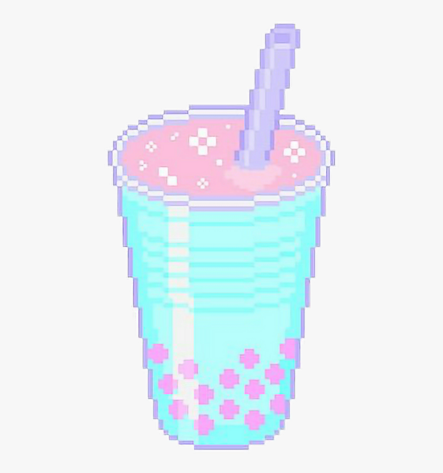 버블티 - Milkshake Pixel Png, Transparent Clipart