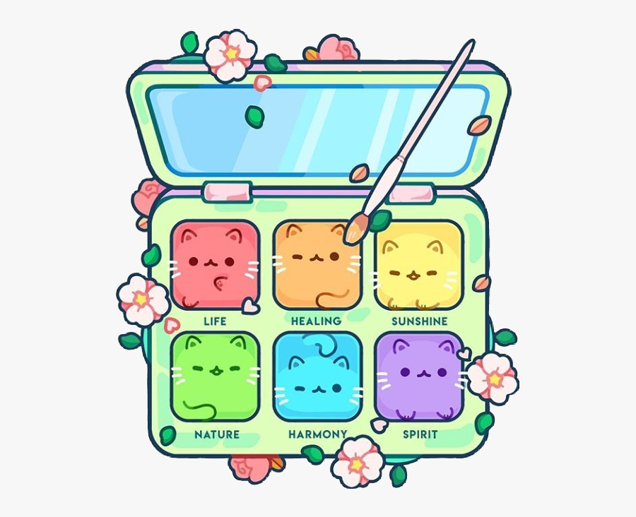 #kawaii #cat #cats #kitty #kitties #kawaiicats #kawaiicat - Paws Of Pride, Transparent Clipart