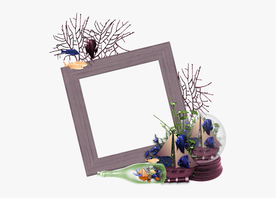 Transparent Title Frame Png - Delphinium, Transparent Clipart