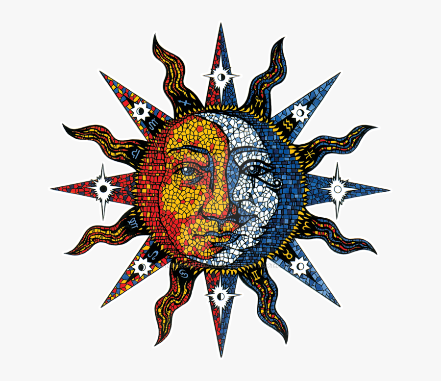 Celestial Sun And Moon Wallpaper - Sun And Moon Png, Transparent Clipart