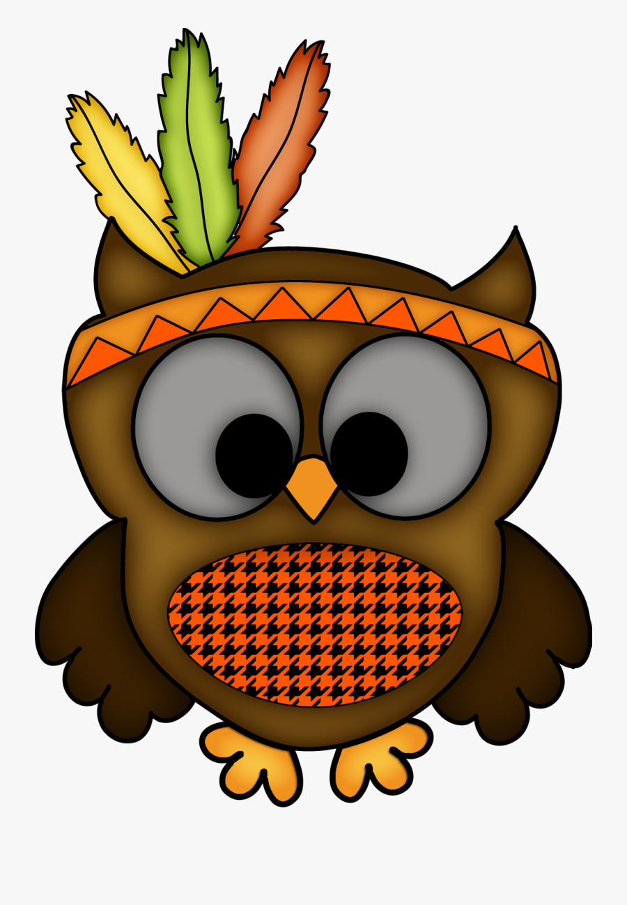 Happy Thanksgiving Owls, Transparent Clipart