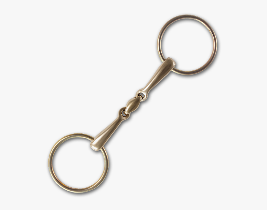 Stübben Steeltec Golden Ring Loose Ring Snaffle - Keychain, Transparent Clipart