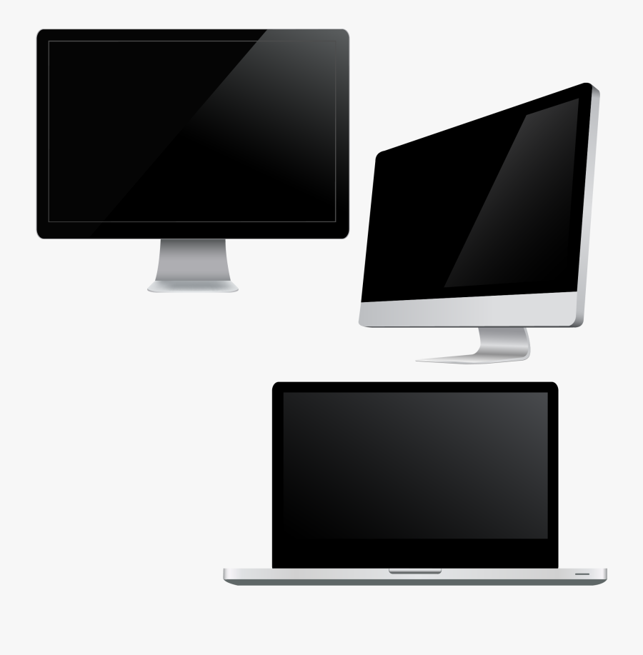Laptop Computer Monitor - Png Monitor, Transparent Clipart