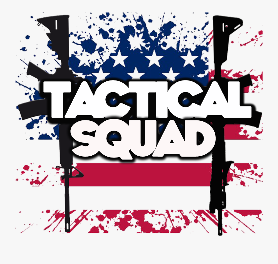 Tactical Squad Ask Me Anything - American Flag Background, Transparent Clipart