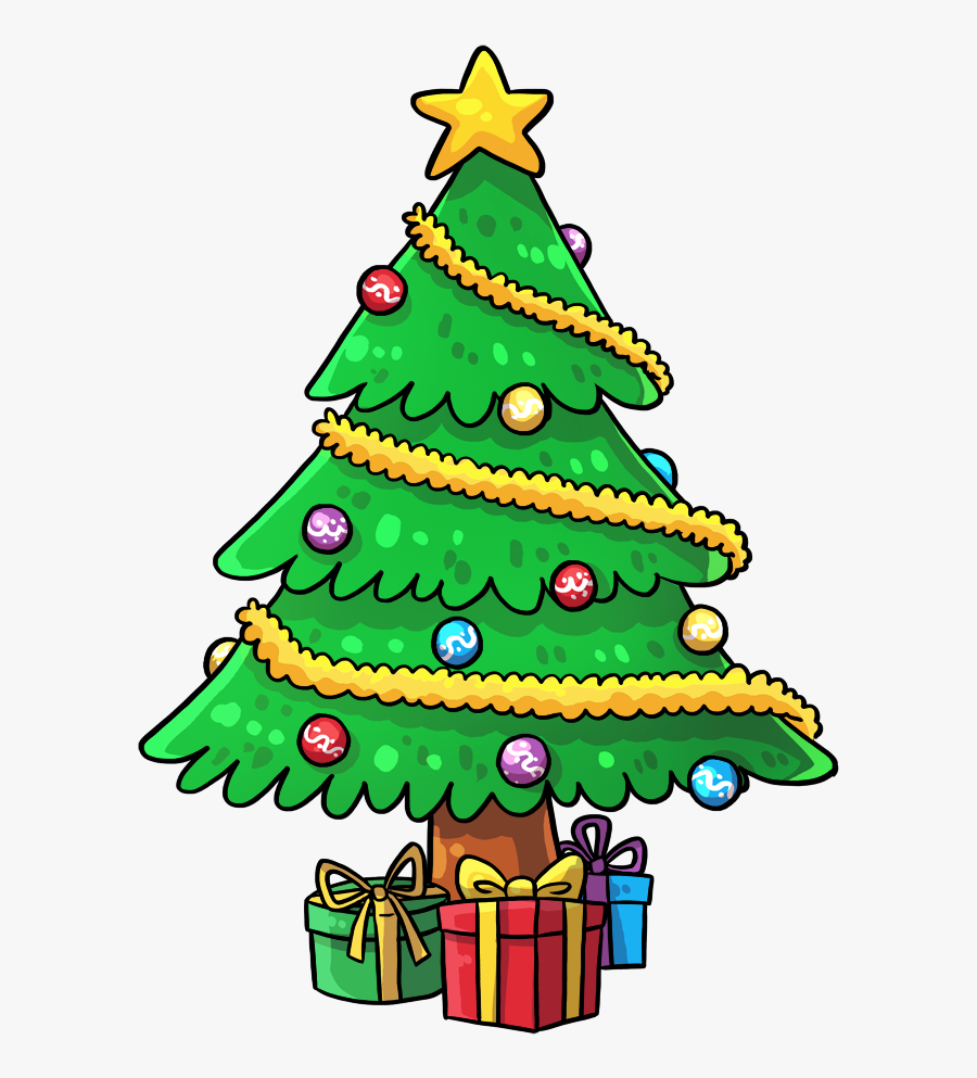 Clip Art Christmas Tree, Transparent Clipart