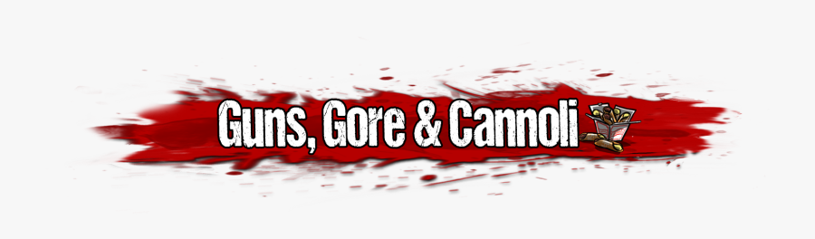 Clip Art Gorgeous Gangster Label - Guns Gore & Cannoli Logo, Transparent Clipart