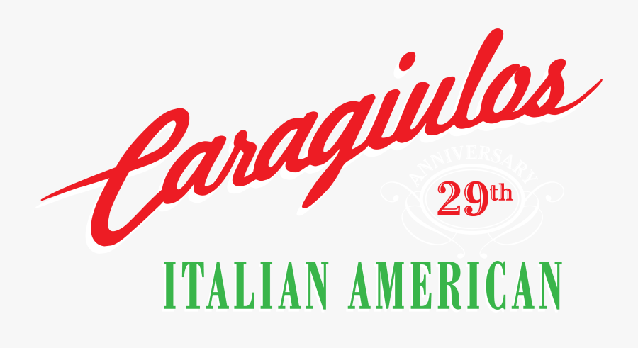 Caragiulos Italian American Restaurant - Calligraphy, Transparent Clipart
