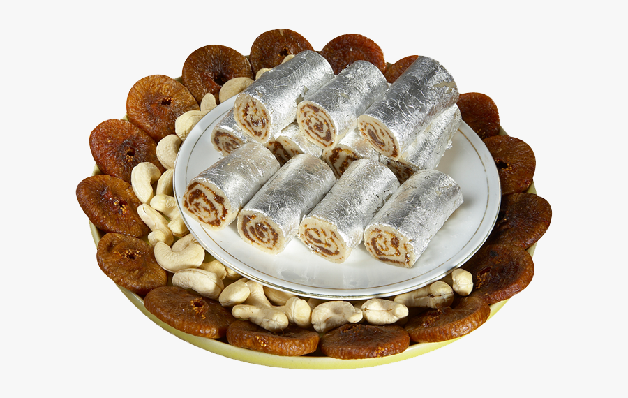 Indian Sweets Png Free Download - Kaju Anjeer Roll, Transparent Clipart
