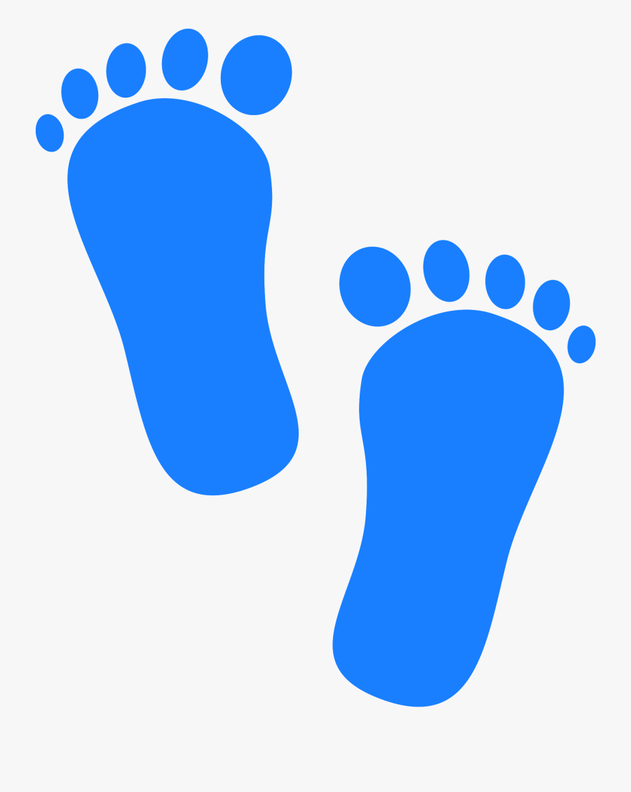 Footprints Clipart Coloring Page - Clipart Foot Prints, Transparent Clipart