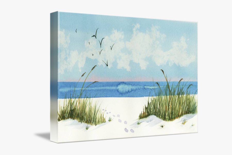 Clip Art By Nan Wright - Footprints On The Beach, Transparent Clipart