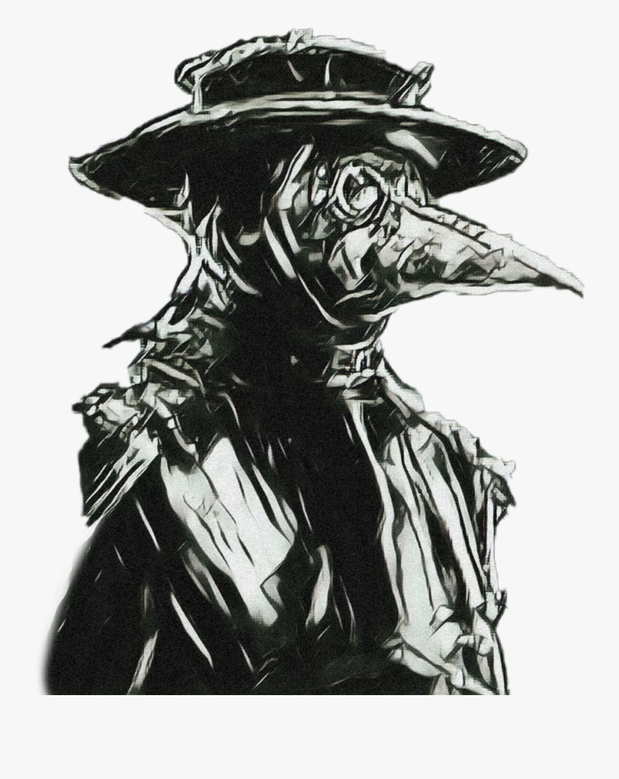 #plague #plaguedoctor #doctor #mask #plaguedoctormask - Illustration, Transparent Clipart