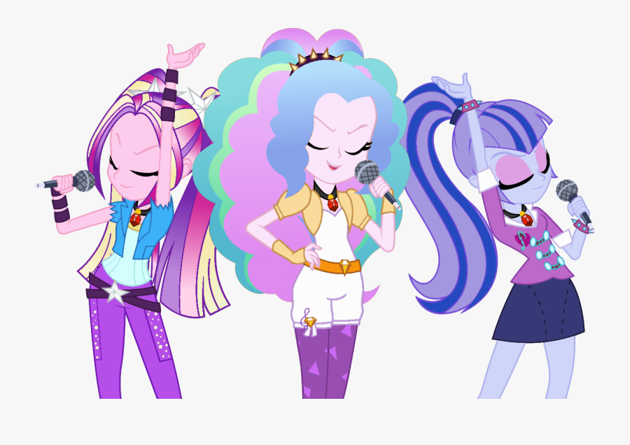 Adagio Dazzle, Alternate Hairstyle, Aria Blaze, Artist - Princess Celestia Princess Luna Princess Cadence, Transparent Clipart