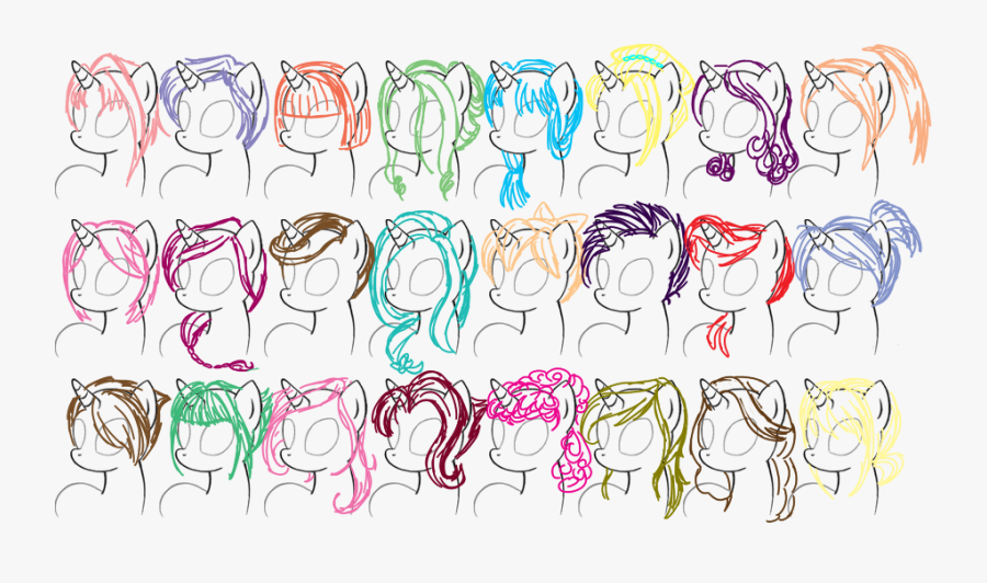 Hairstyles Clipart, Transparent Clipart