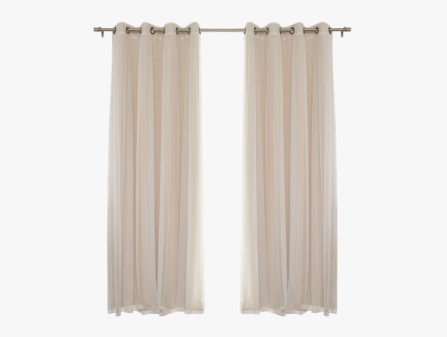 Aurora Home Mix Match - Transparent Sheer Curtains Png, Transparent Clipart
