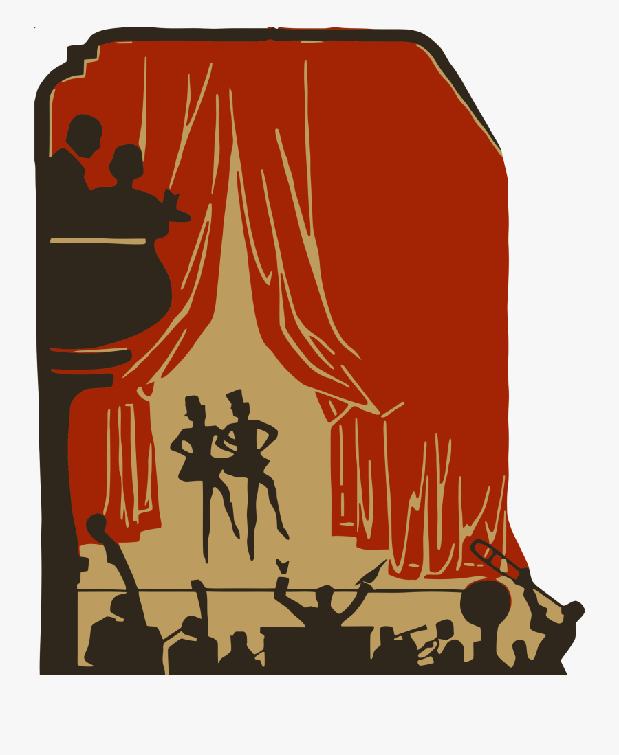 Stage Show Clip Arts - Clip Art Musical Theater, Transparent Clipart